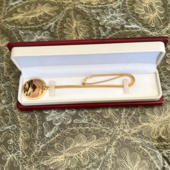 ❤️ De Passille-Sylvestre art enamel pendant, 16 inch chain, vintage, like new - Picture 4 of 12